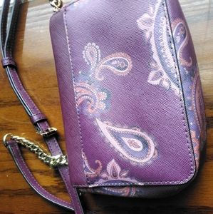 MICHEAL KORS Tina Navy Paisley Purse